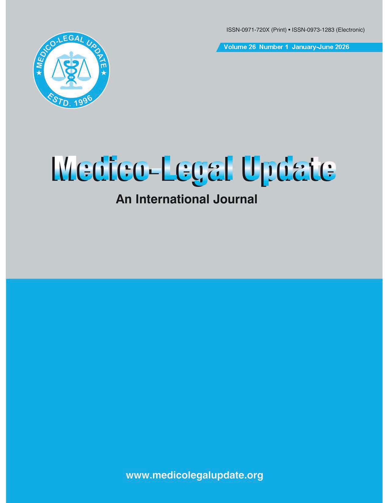 					View Vol. 26 No. 1 (2026): Medicolegal Update
				